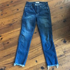 Madewell slim straight indigo jeans 27